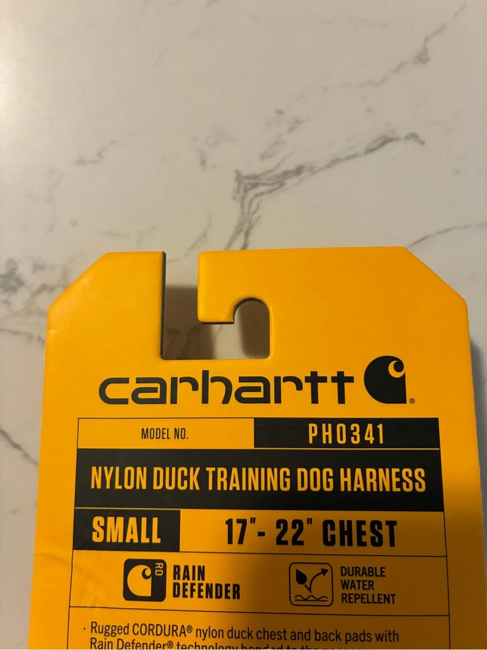 Carhartt Nylon Duck Training Dog Harness Small 17–22” Chest Brown NWT Cordura